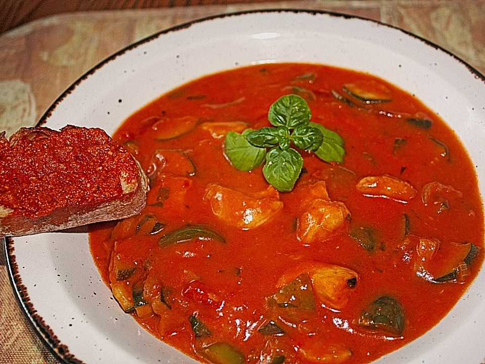 Tomatensuppe mit Hähnchenbrustfilet von reise-tiger| Chefkoch