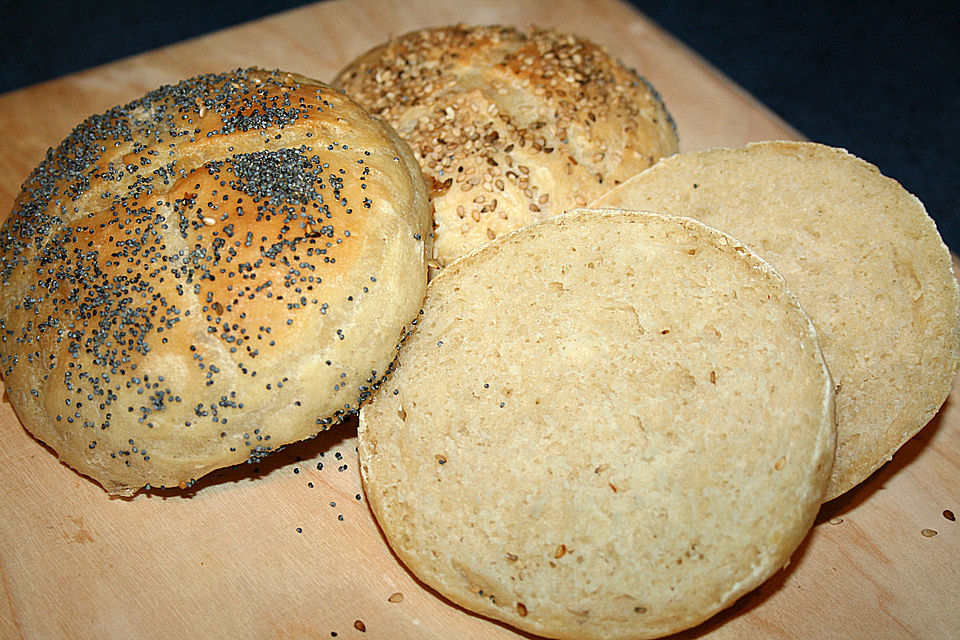 Grundrezept helle Weizenbrötchen