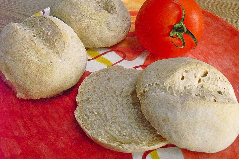 Grundrezept helle Weizenbrötchen