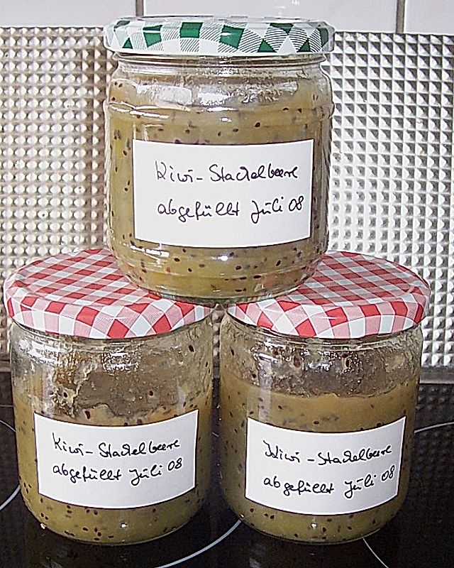 Kiwi - Stachelbeer - Marmelade