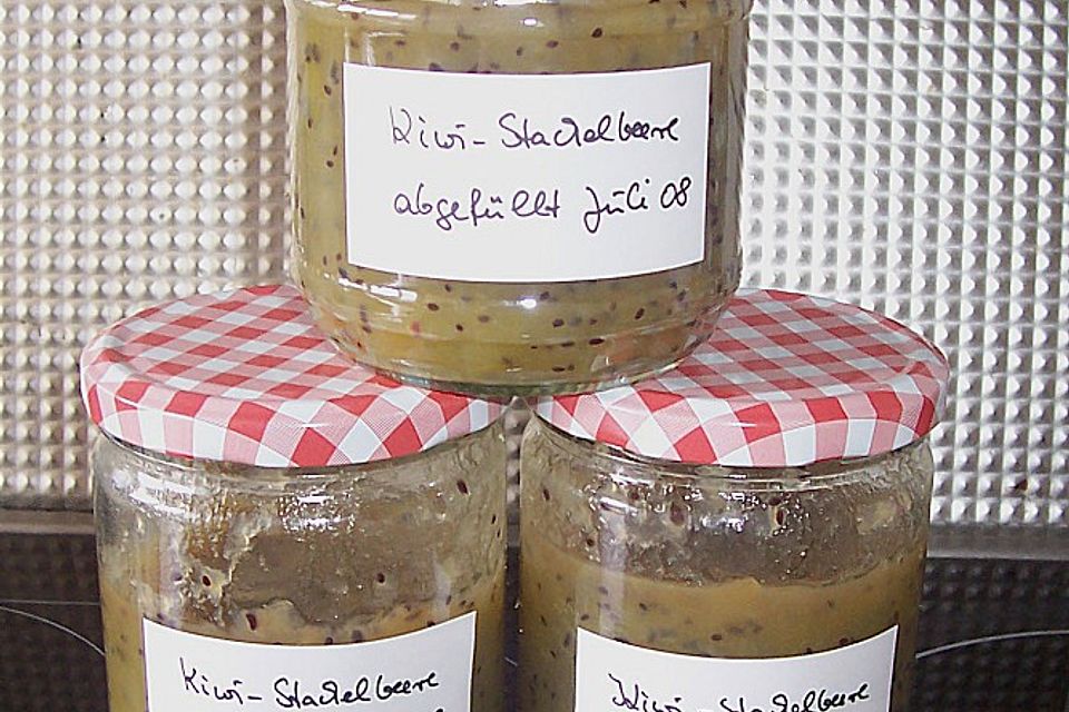 Kiwi - Stachelbeer - Marmelade