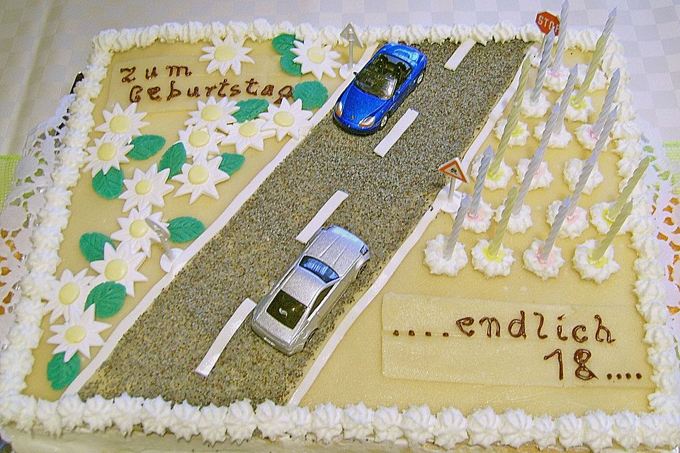 Führerschein - Torte zum 18. Geburtstag