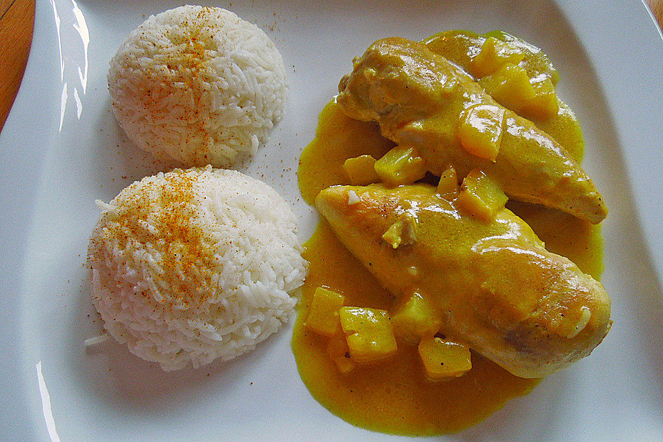 Kokos - Curry - Hähnchen