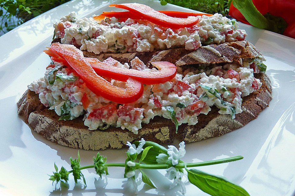 Angemachter Hüttenkäse