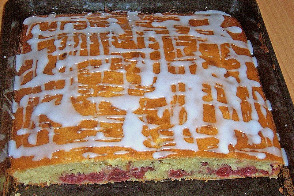 Kirschen - Blechkuchen