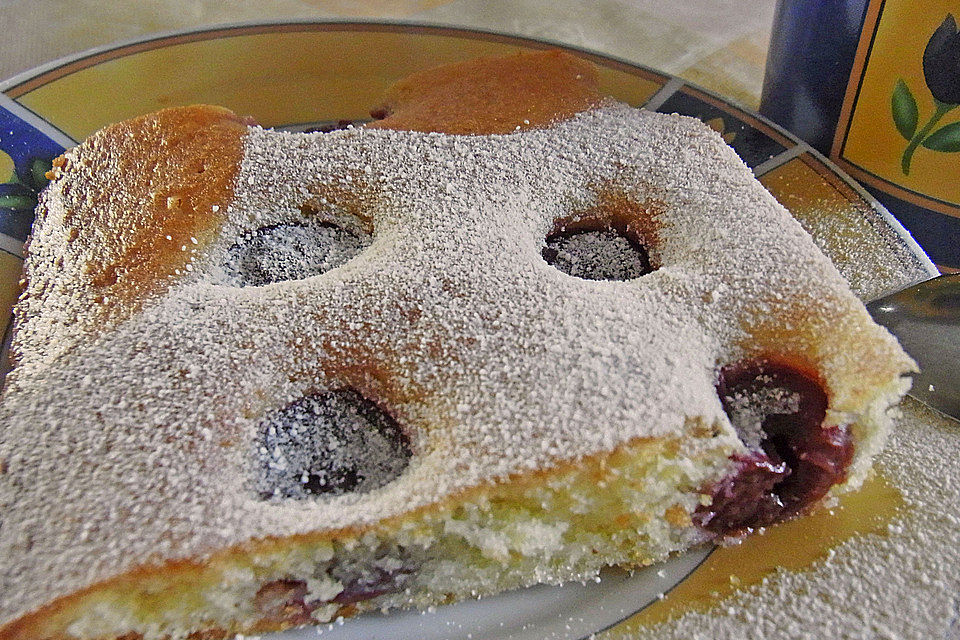 Kirschen - Blechkuchen