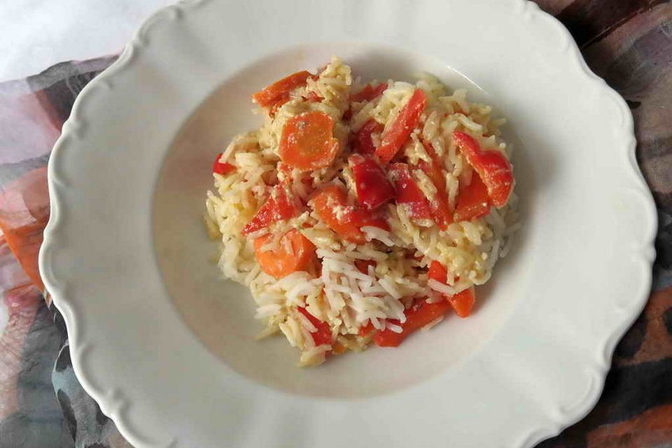 Paprika - Reis - Pfanne