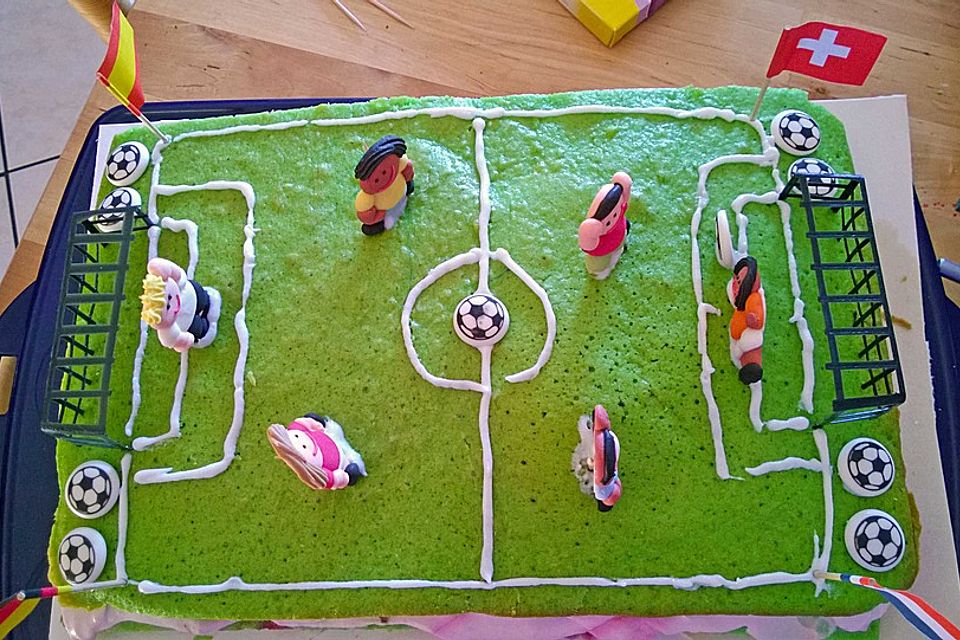 Fußballkuchen einfach und schnell