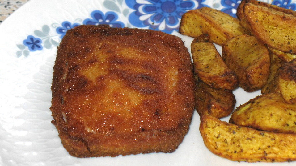 Bayerisches Leberkäseschnitzel von Karlbig Bayerisches Leberkäseschnitzel von Karlbig