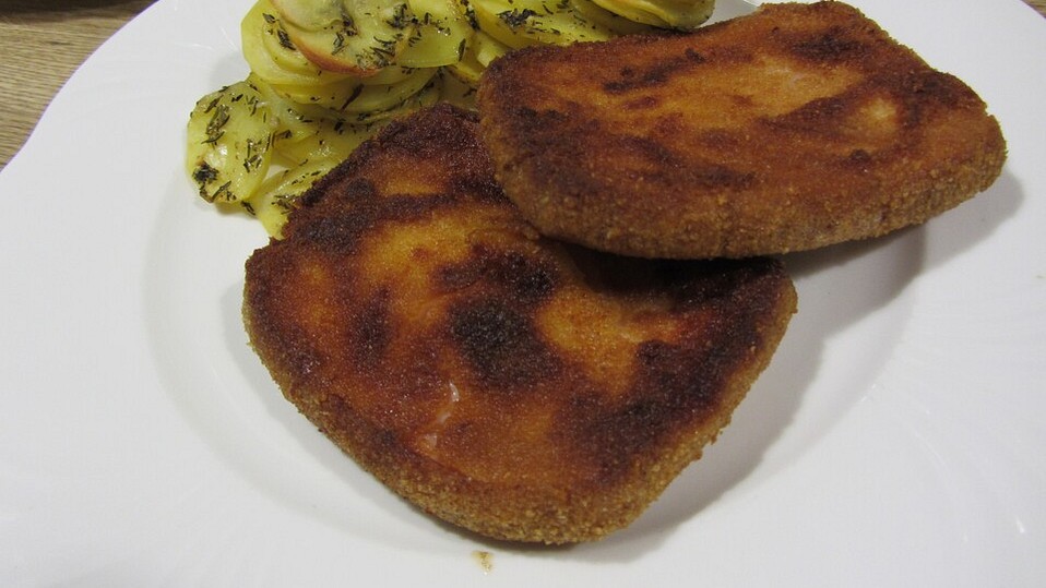 Bayerisches Leberkäseschnitzel von Karlbig Bayerisches Leberkäseschnitzel von Karlbig
