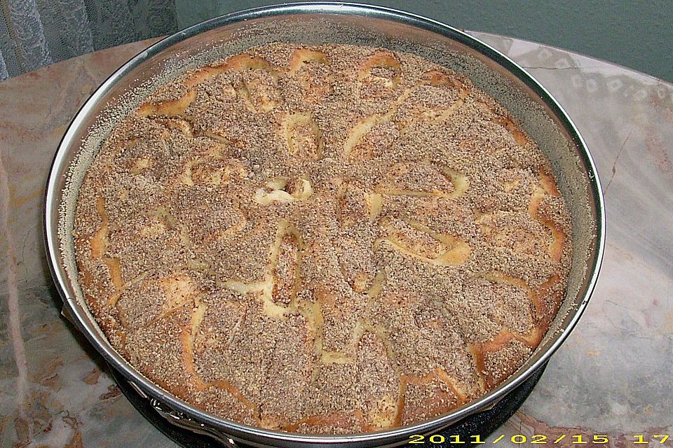 Apfelkuchen mit Quarkfüllung