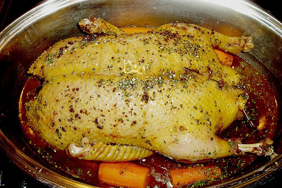 Ente in Wein - Honig - Sauce