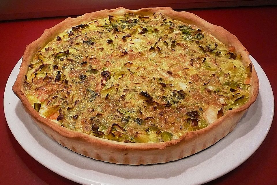 Lachs - Lauch - Quiche