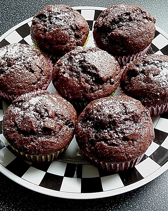 Saftige Schokoladen - Muffins