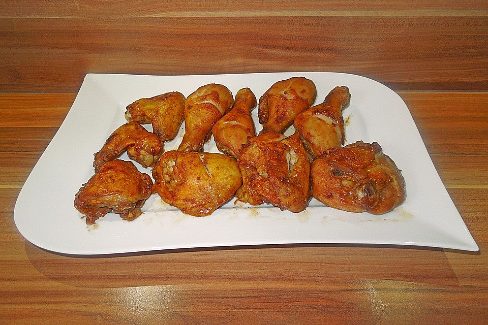 Chicken Wings mit Ingwer - Hoisin - Marinade