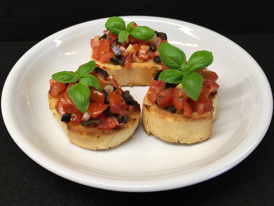 Tomaten - Oliven - Bruschetta von princesssparkle| Chefkoch