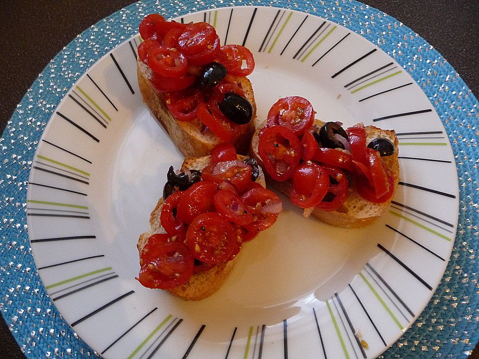 Tomaten - Oliven - Bruschetta von princesssparkle | Chefkoch
