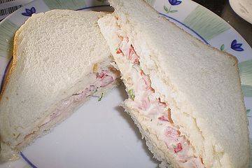 Dänische Forellensandwiches