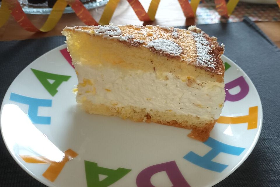 Käsesahnetorte mit Mandarinen