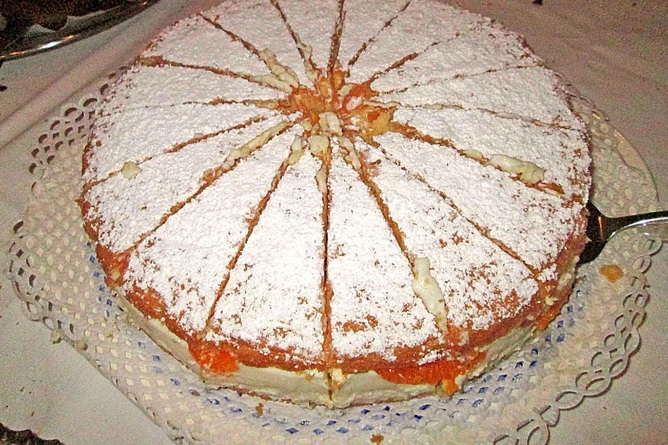 Käsesahnetorte mit Mandarinen