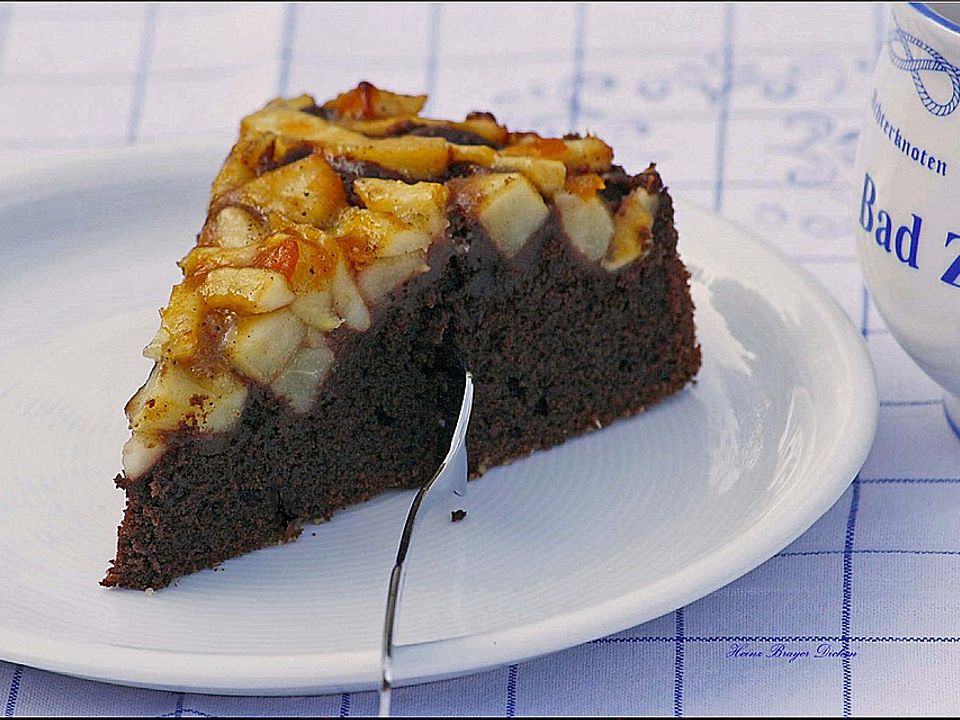 Apfel - Schokoladen - Kuchen von Foxi0815| Chefkoch