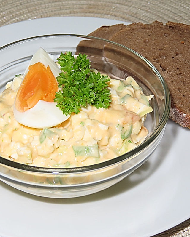 Eier - Frühlingszwiebel - Salat