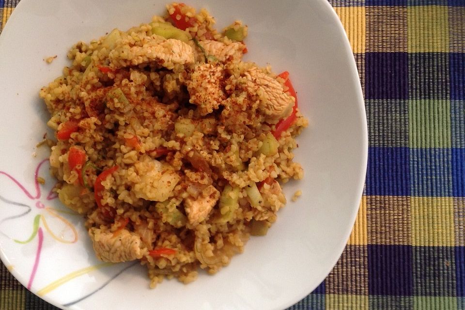 Mariniertes Putenfleisch mit Fenchel und Ras el Hanout