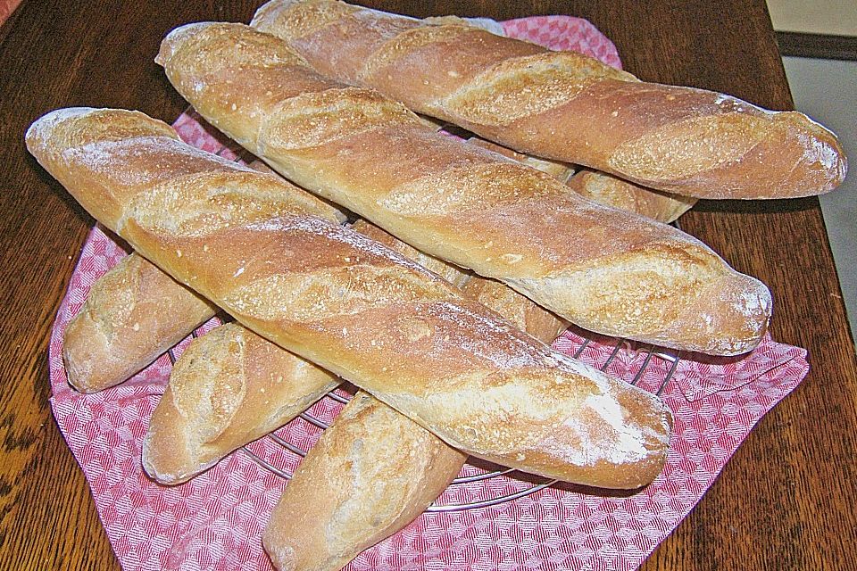 Baguette mit Poolish und kalter Führung