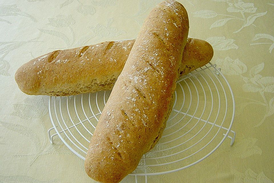 Baguette mit Poolish und kalter Führung