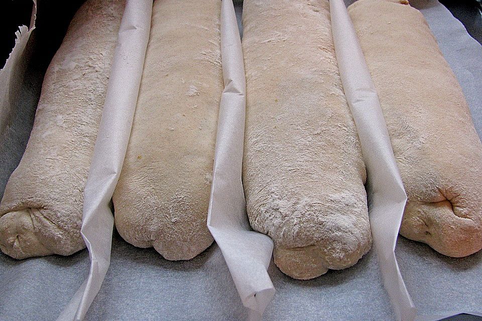 Baguette mit Poolish und kalter Führung