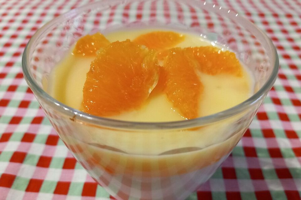 Orangen mit Joghurt