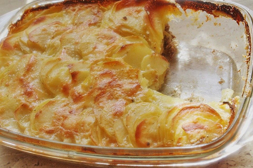 Hack - Kartoffel - Gratin