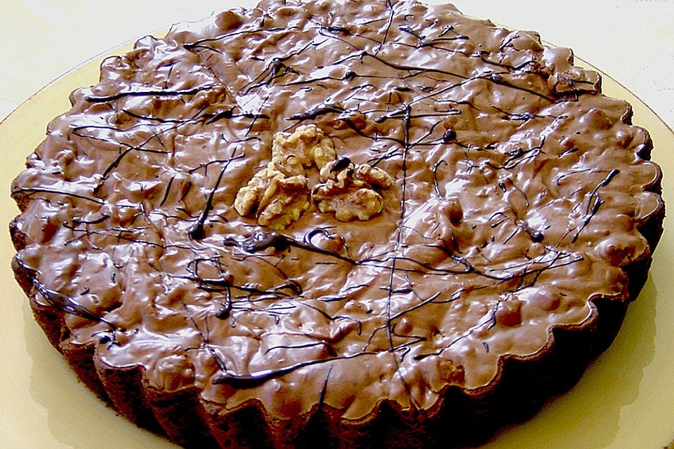 Amerikanische Brownie Tarte