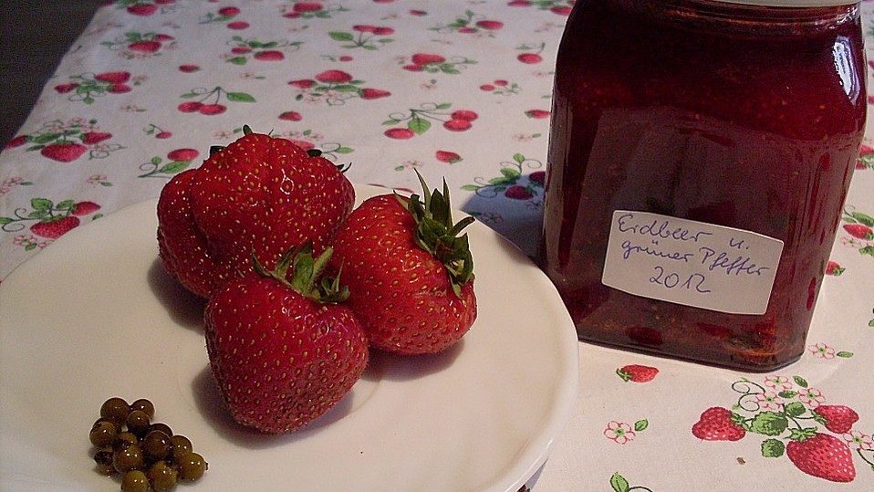 Erdbeerkonfitüre mit grünem Pfeffer von Isi13