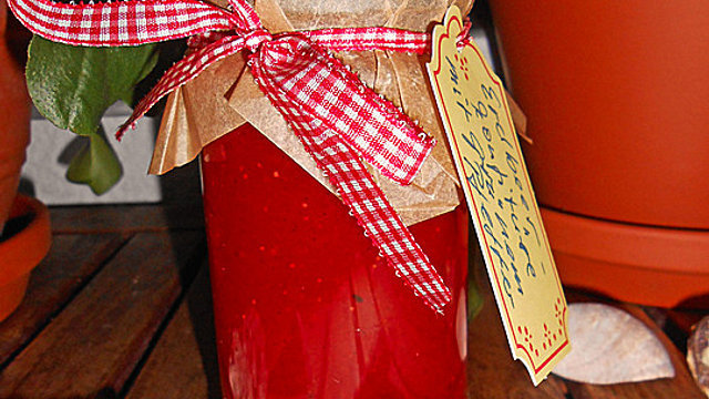 Erdbeerkonfitüre mit grünem Pfeffer von Isi13