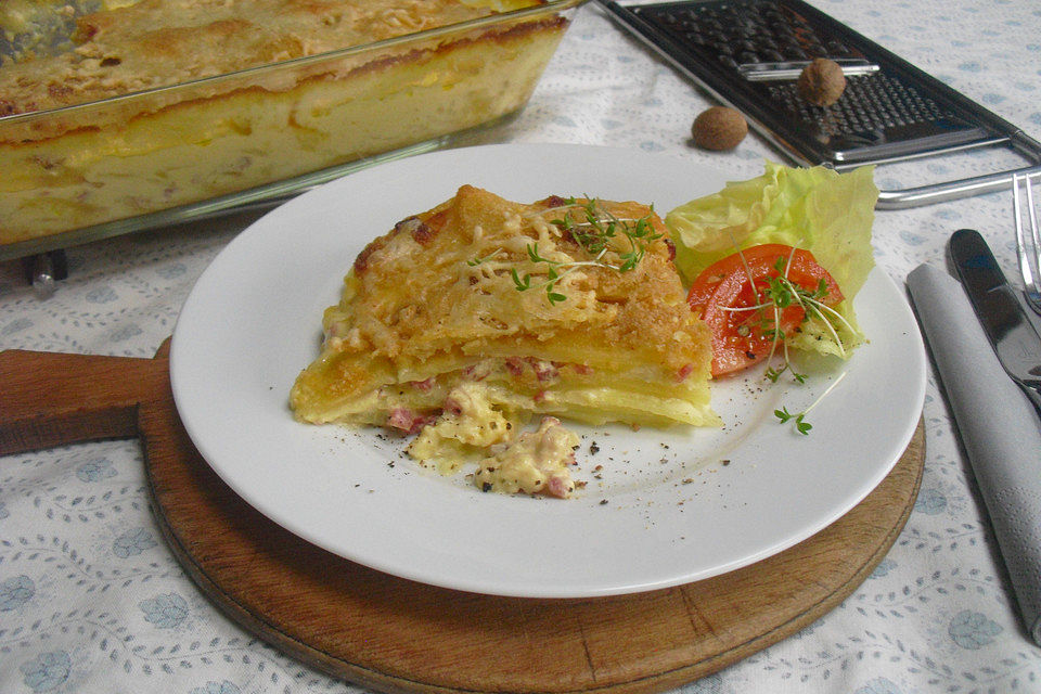 Herzhaftes Kartoffel - Gratin