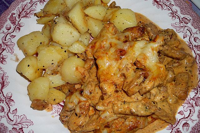 Gyros mit Metaxasauce