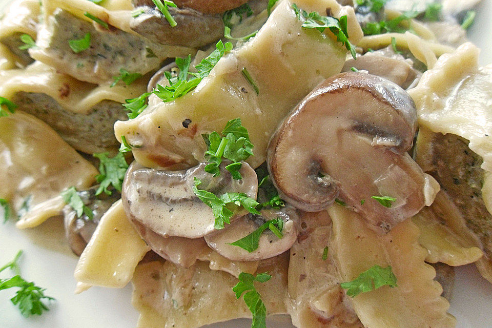 Maultaschen in Pfeffersoße