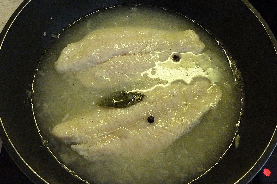 Pangasiusfilet mit Senf - Dill - Sauce