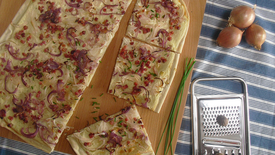 Einfacher Flammkuchen – selber machen