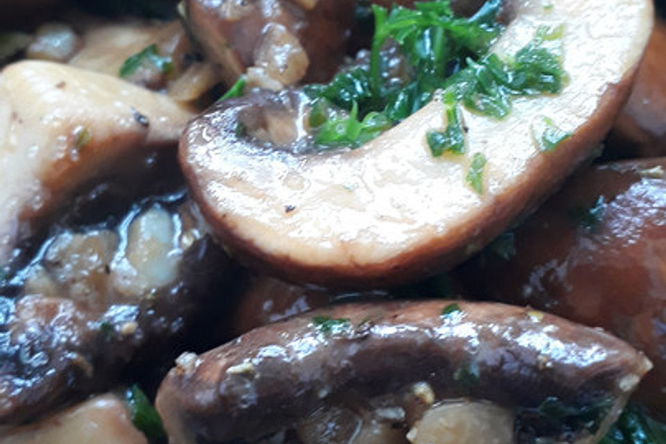 Knoblauch-Champignons