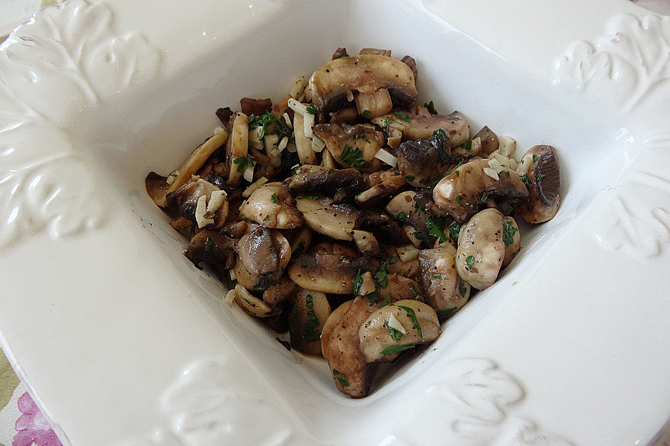 Knoblauch-Champignons