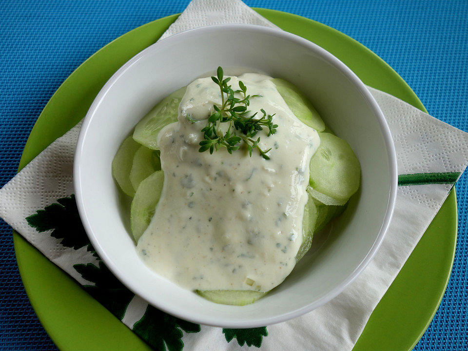 Joghurtdressing - perfekt für Gurkensalat von somfolder| Chefkoch