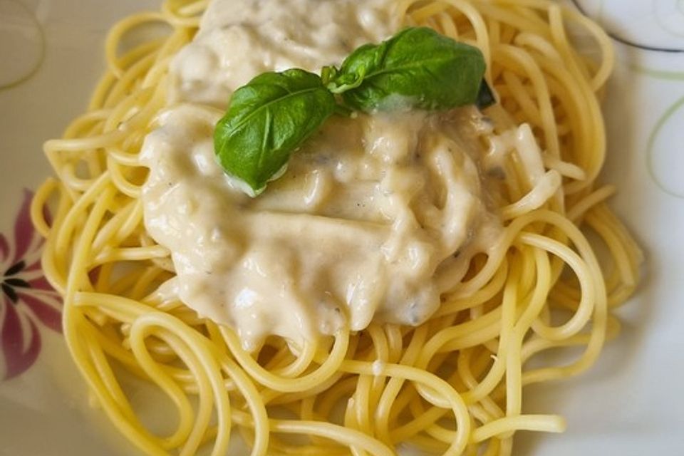 Spaghetti mit Gorgonzola - Sahne - Sauce