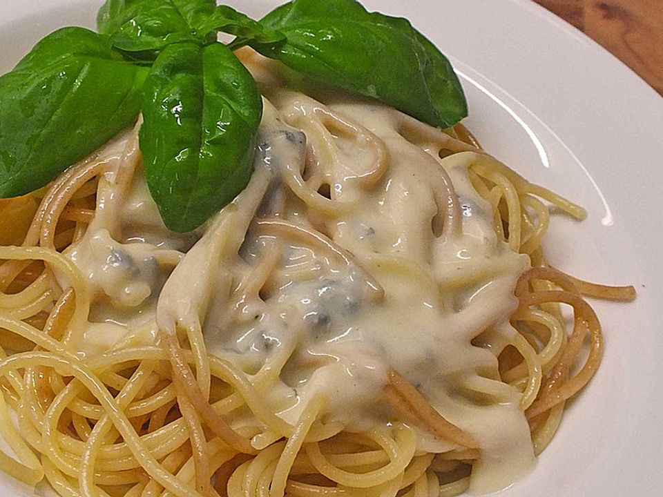 Spaghetti mit Gorgonzola - Sahne - Sauce von simone2| Chefkoch