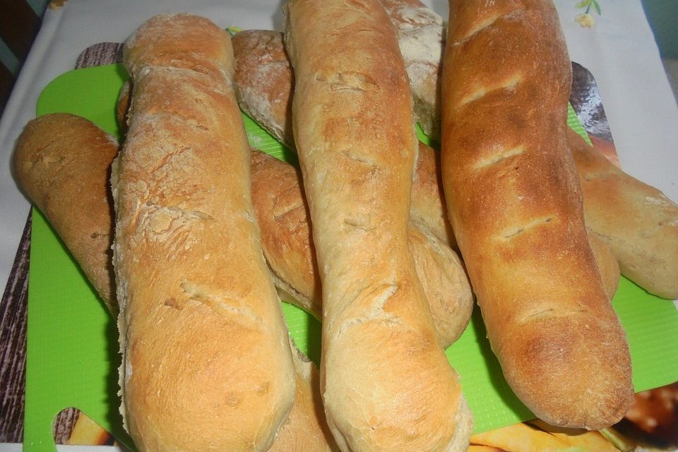 Baguette mit Sauerteig