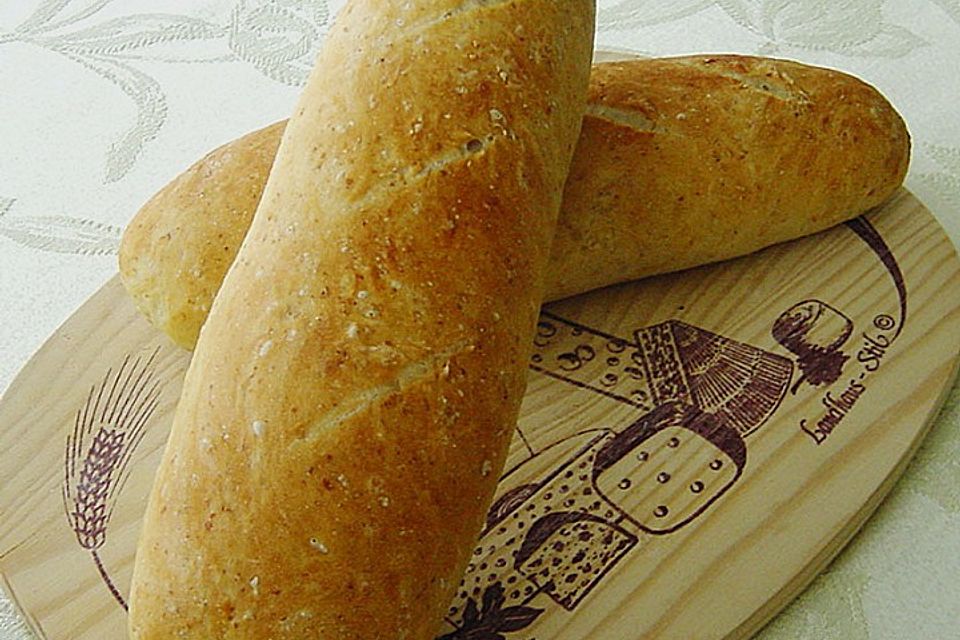 Baguette mit Sauerteig