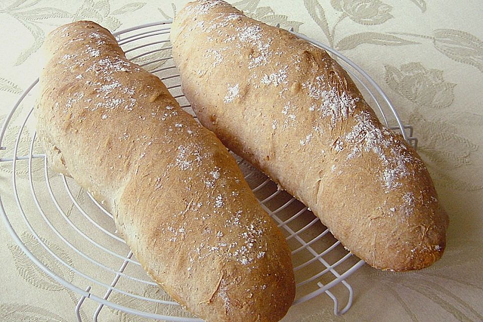 Baguette mit Sauerteig