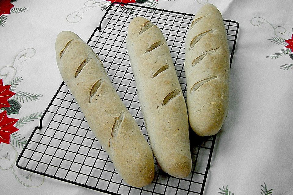 Baguette mit Sauerteig