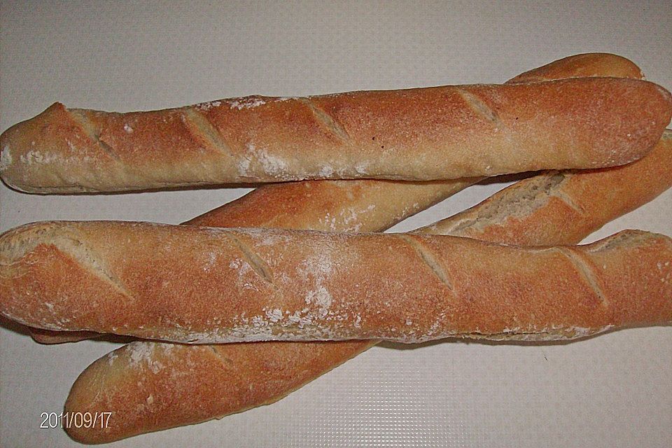 Baguette mit Sauerteig